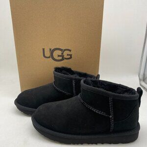 UGG Classic Ultra Mini Kids Boots #1130750K Black US Kids Size 13 &1